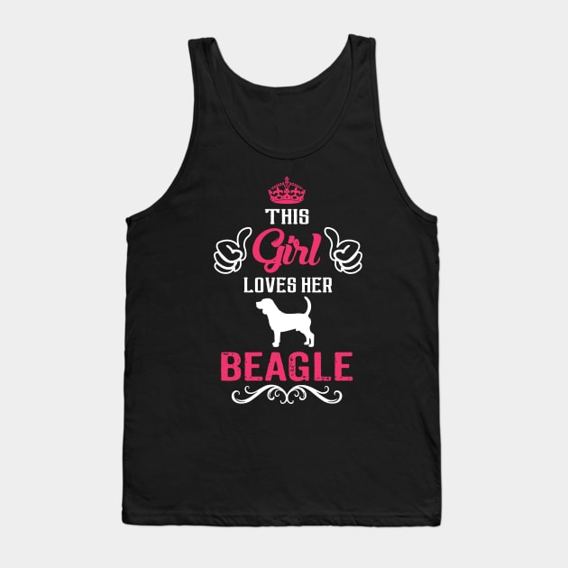 This Girl Loves Her BEAGLE Cool Gift Tank Top by Pannolinno